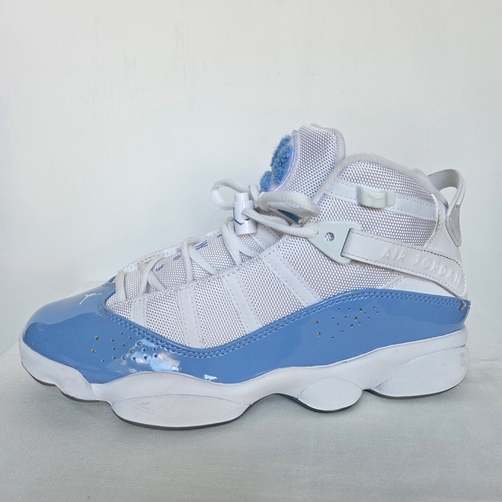 Jordan 6 Rings Blue & White Sneaker Size-8.5 - Picture 2 of 13